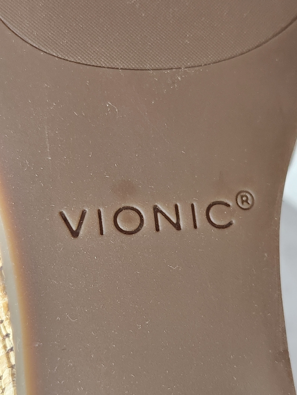 Vionic Wedge Sandals 10 Gold Leather Marina Arch Support Platform Boho New $140 - Picture 14 of 14